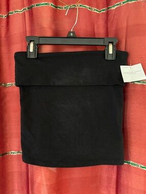 American Eagle Outfitters Black Fold-Over Tube Top Tank XS